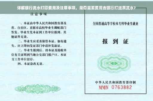 详解银行流水打印费用及注意事项，是否需要费用去银行打纸质流水？