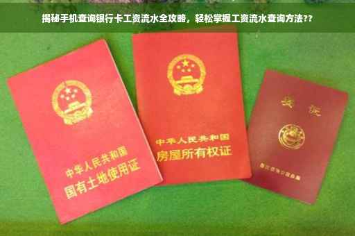 揭秘手机查询银行卡工资流水全攻略，轻松掌握工资流水查询方法??