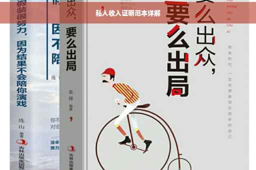 私人收入证明范本详解
