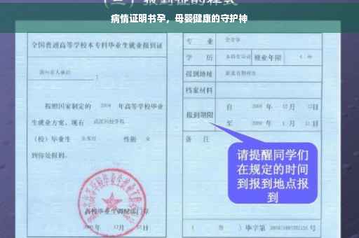 病情证明书孕，母婴健康的守护神