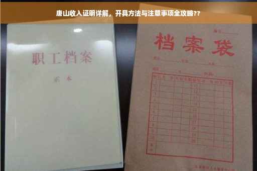 唐山收入证明详解，开具方法与注意事项全攻略??