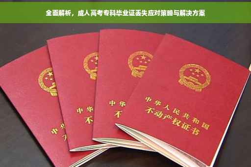 全面解析，成人高考专科毕业证丢失应对策略与解决方案