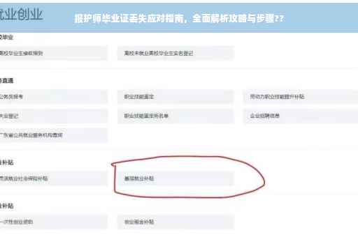 报护师毕业证丢失应对指南，全面解析攻略与步骤??