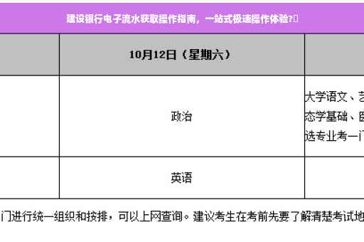 建设银行电子流水获取操作指南，一站式极速操作体验?✨