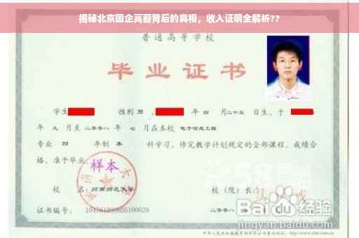 揭秘北京国企高薪背后的真相，收入证明全解析??