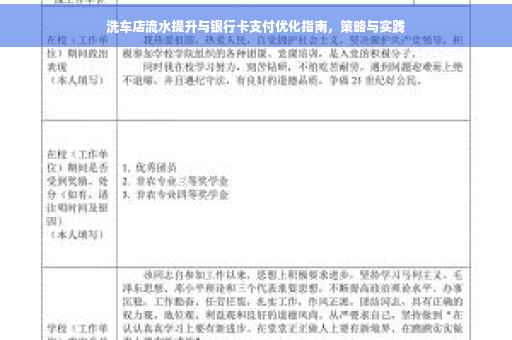 洗车店流水提升与银行卡支付优化指南,策略与实践 洗车店流水提升与银行卡支付优化指南,策略与实践