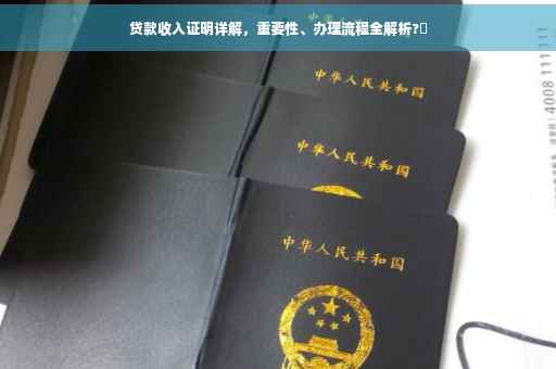 贷款收入证明详解，重要性、办理流程全解析?✨