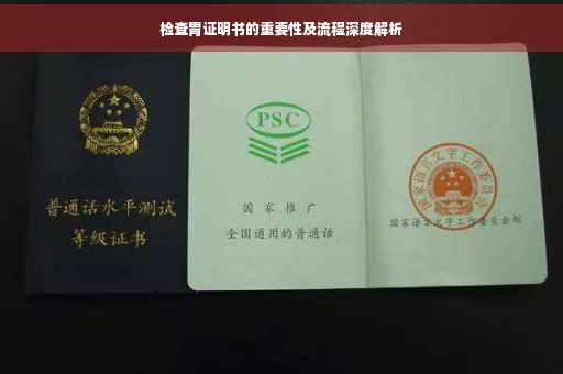 检查胃证明书的重要性及流程深度解析