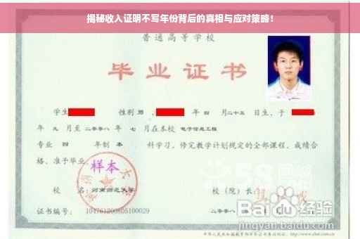 揭秘收入证明不写年份背后的真相与应对策略！
