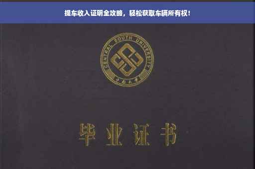 提车收入证明全攻略，轻松获取车辆所有权！