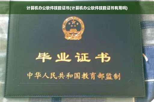 计算机办公软件技能证书(计算机办公软件技能证书有用吗)