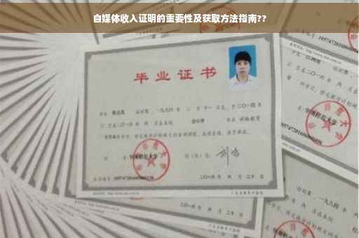 自媒体收入证明的重要性及获取方法指南??