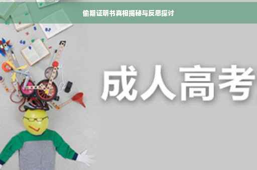 偷期证明书真相揭秘与反思探讨