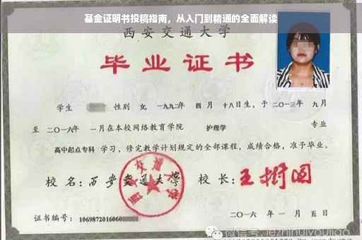 基金证明书投稿指南，从入门到精通的全面解读