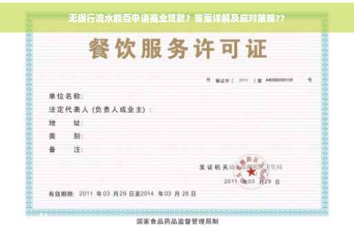 无银行流水能否申请商业贷款？答案详解及应对策略??