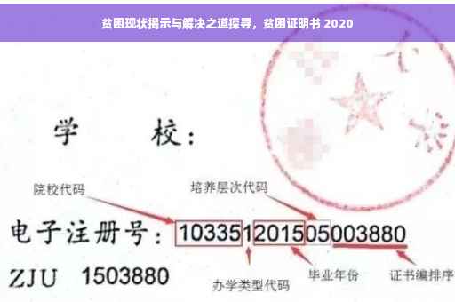贫困现状揭示与解决之道探寻，贫困证明书 2020