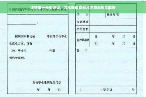 注销银行卡前必读，流水账单查看及注意事项全解析