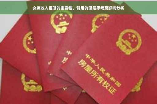 女友收入证明的重要性，背后的深层思考及影响分析