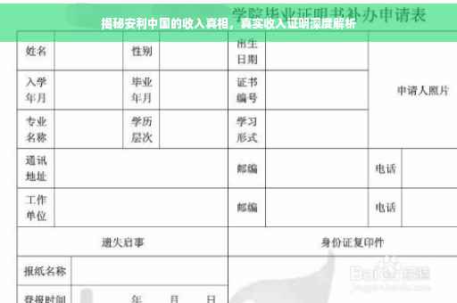 揭秘安利中国的收入真相，真实收入证明深度解析