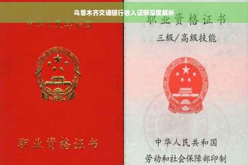 乌鲁木齐交通银行收入证明深度解析