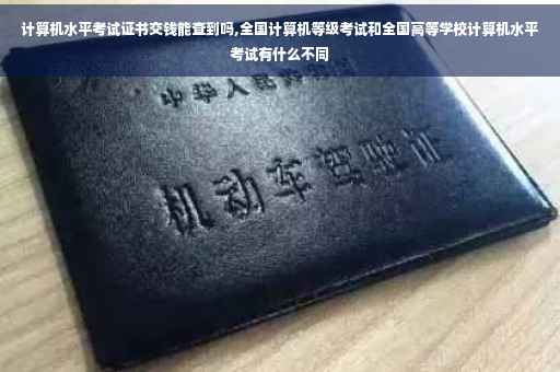 计算机水平考试证书交钱能查到吗,全国计算机等级考试和全国高等学校计算机水平考试有什么不同