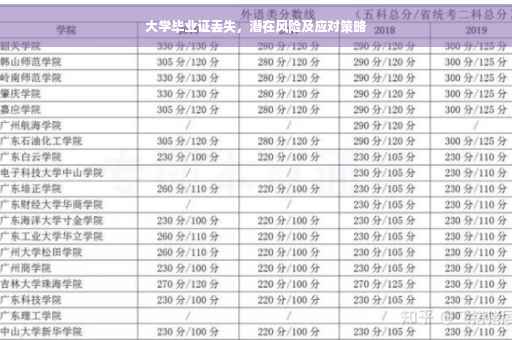 大学毕业证丢失，潜在风险及应对策略