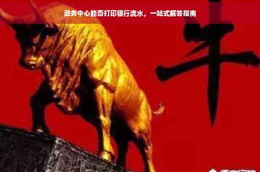 政务中心能否打印银行流水，一站式解答指南