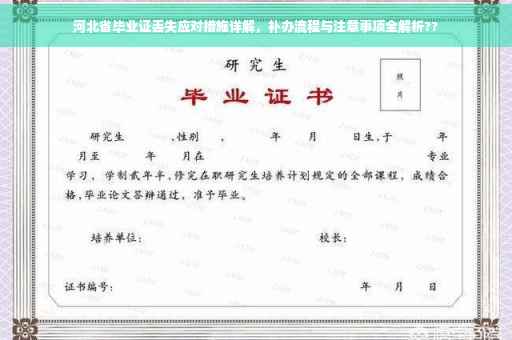 河北省毕业证丢失应对措施详解，补办流程与注意事项全解析??