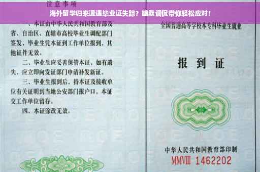 海外留学归来遭遇毕业证失踪？幽默调侃带你轻松应对！