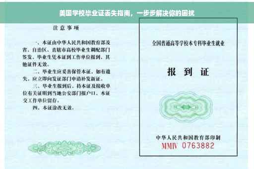 美国学校毕业证丢失指南，一步步解决你的困扰