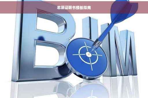 志愿证明书模板指南