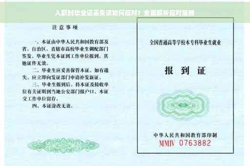 入职时毕业证丢失该如何应对？全面解析应对策略