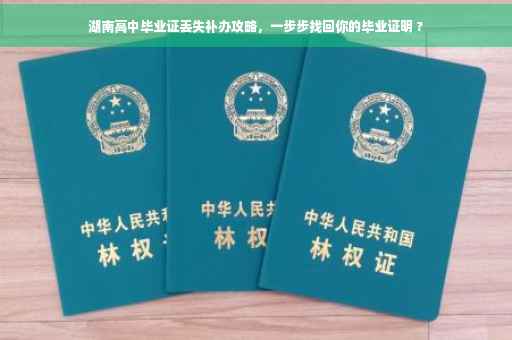 湖南高中毕业证丢失补办攻略，一步步找回你的毕业证明 ?