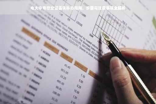 电大中专毕业证丢失补办指南，步骤与注意事项全解析