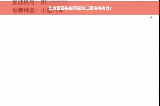 毕业证丢失如何应对二建审核挑战？