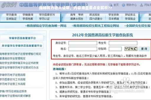 揭秘男方收入证明，内容涵盖要点全解析??