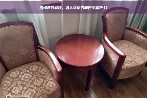 揭秘财务现状，收入证明书表格全解析 ??