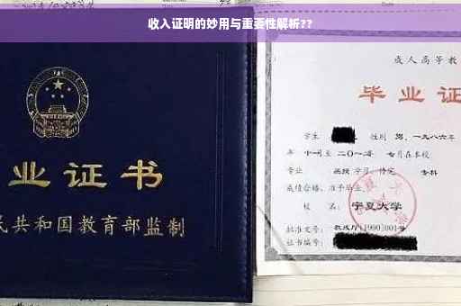 收入证明的妙用与重要性解析??