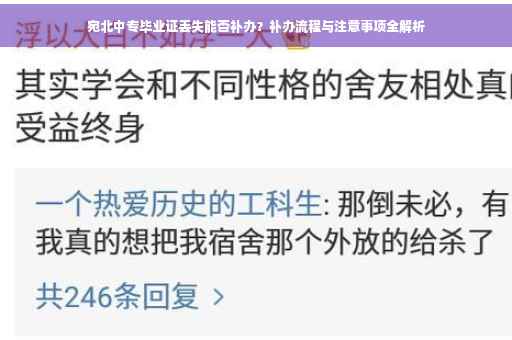 宛北中专毕业证丢失能否补办？补办流程与注意事项全解析