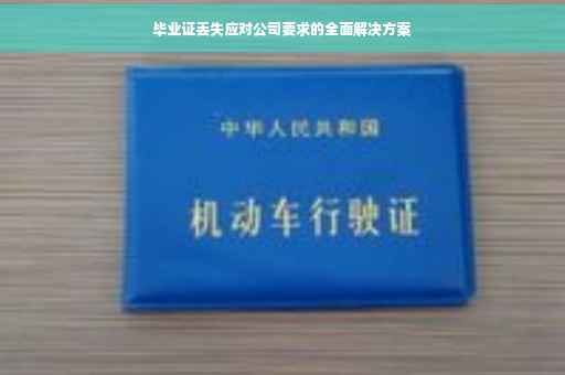 毕业证丢失应对公司要求的全面解决方案