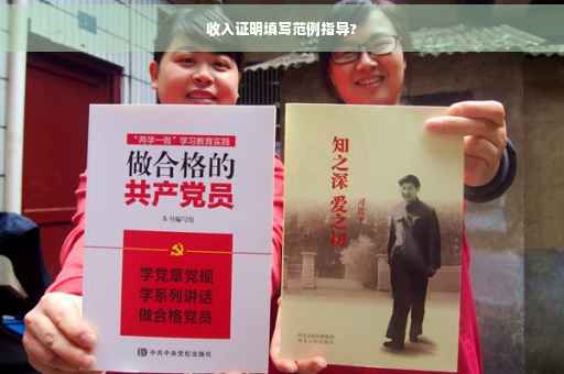 收入证明填写范例指导?