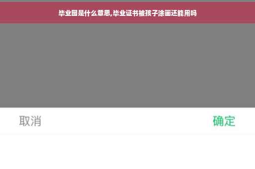 毕业图是什么意思,毕业证书被孩子涂画还能用吗