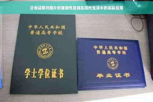 牙齿证明书图片的重要性及其在现代生活中的实际应用