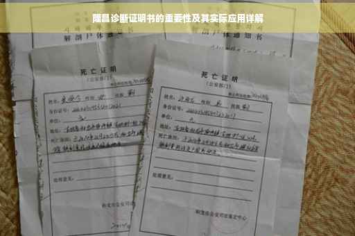 隆昌诊断证明书的重要性及其实际应用详解
