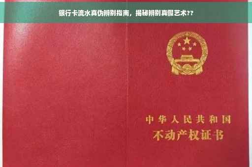 银行卡流水真伪辨别指南，揭秘辨别真假艺术??