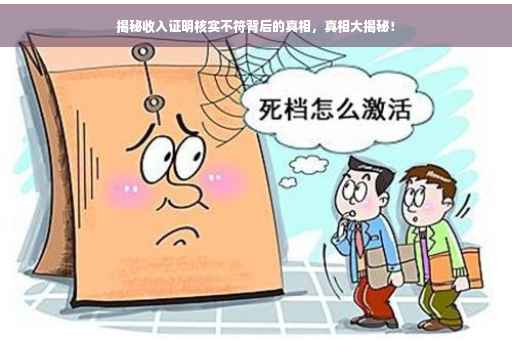 揭秘收入证明核实不符背后的真相，真相大揭秘！