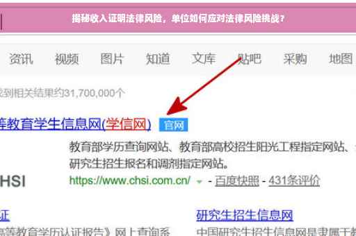 揭秘收入证明法律风险，单位如何应对法律风险挑战？