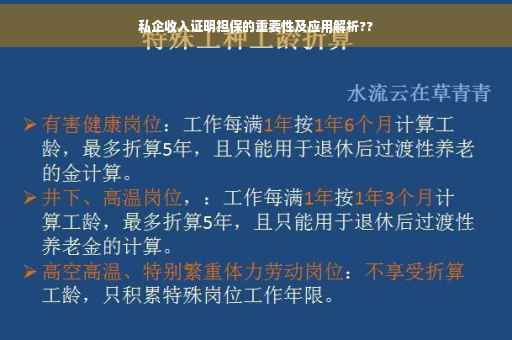私企收入证明担保的重要性及应用解析??