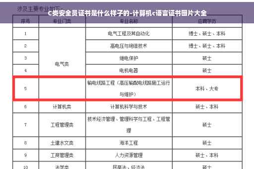 C类安全员证书是什么样子的-计算机c语言证书图片大全