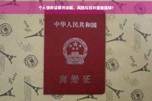 个人债务证明书详解，风险与应对策略揭秘?